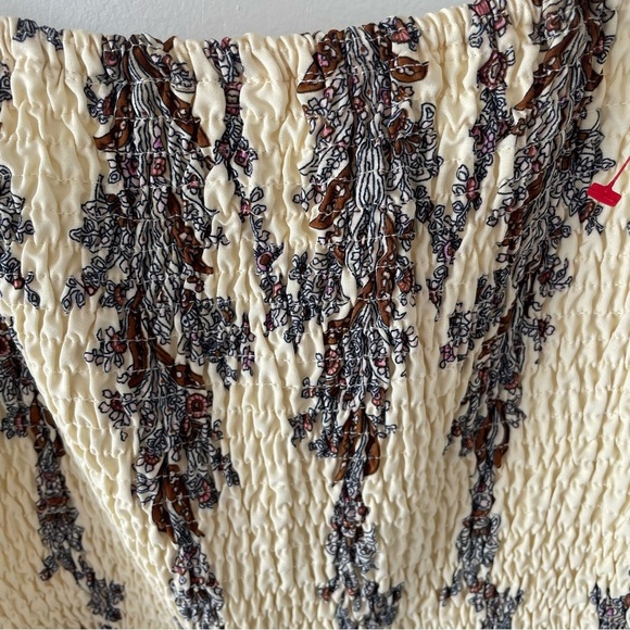 NEW Lulus Charming Attitude Ivory Paisley Smocked Wide leg Jumpsuit 37634 - Picture 6 of 15